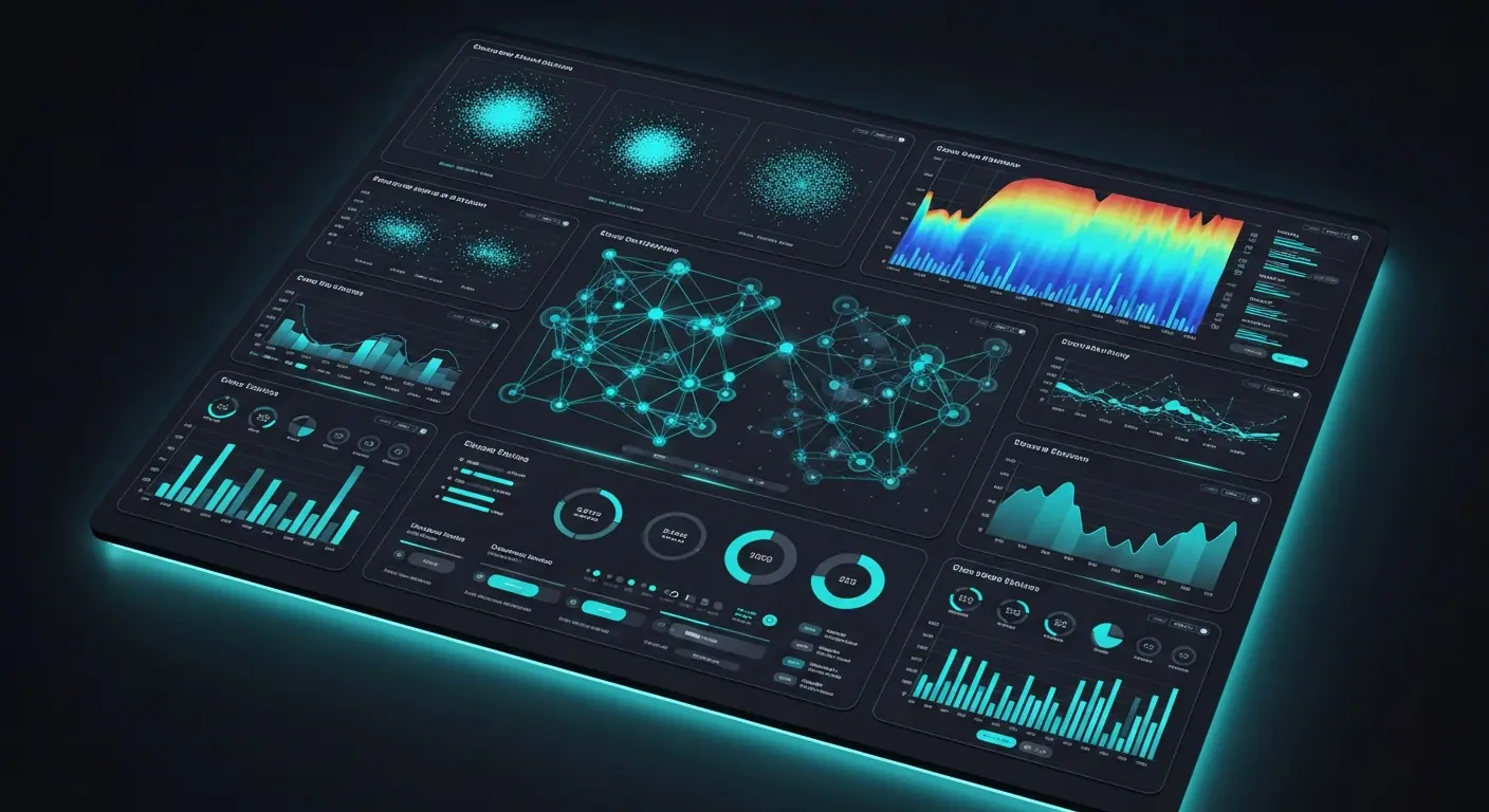 Dashboard data avancé avec visualisations business intelligence complexes