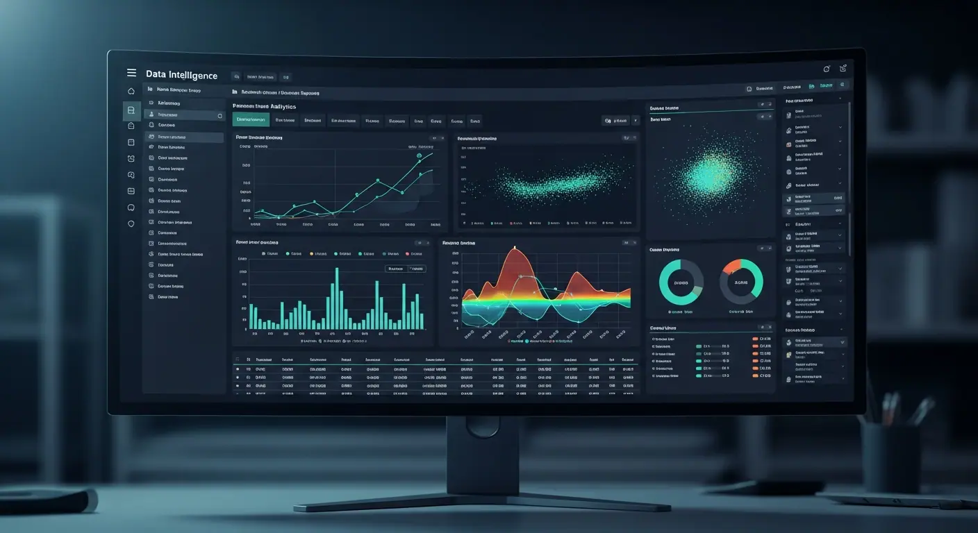 Aperçu du dashboard data avec visualisations avancées